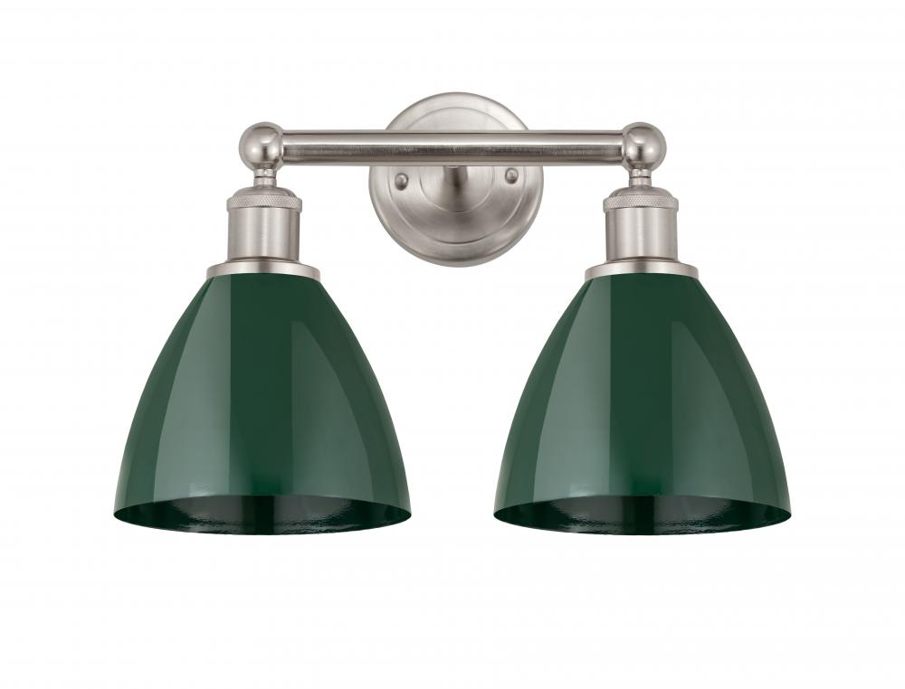 Plymouth - 2 Light - 17 inch - Satin Nickel - Bath Vanity Light