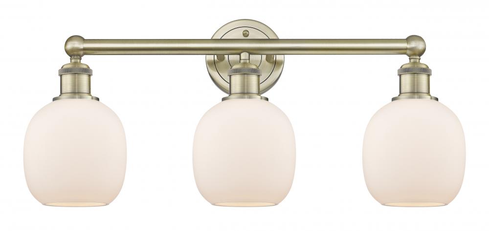 Belfast - 3 Light - 24 inch - Antique Brass - Bath Vanity Light