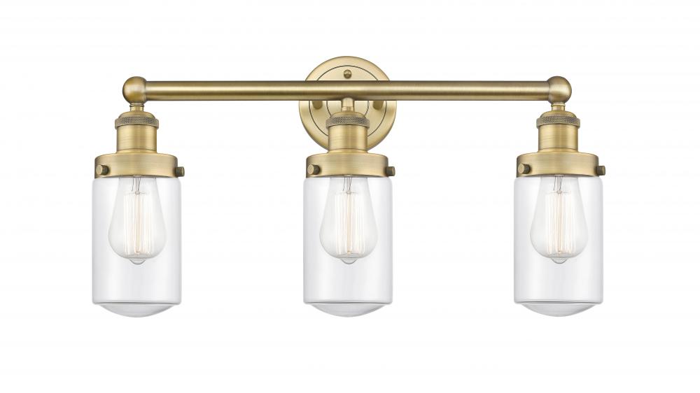 Dover - 3 Light - 23 inch - Brushed Brass - Bath Vanity Light