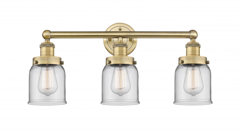 Bell - 3 Light - 23 inch - Brushed Brass - Bath Vanity Light