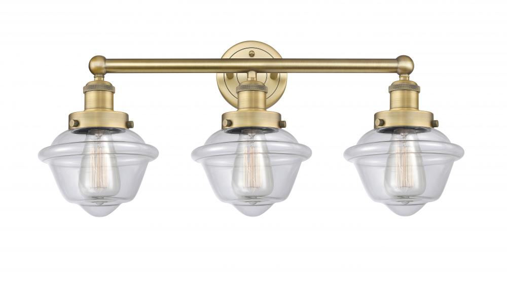 Oxford - 3 Light - 25 inch - Brushed Brass - Bath Vanity Light