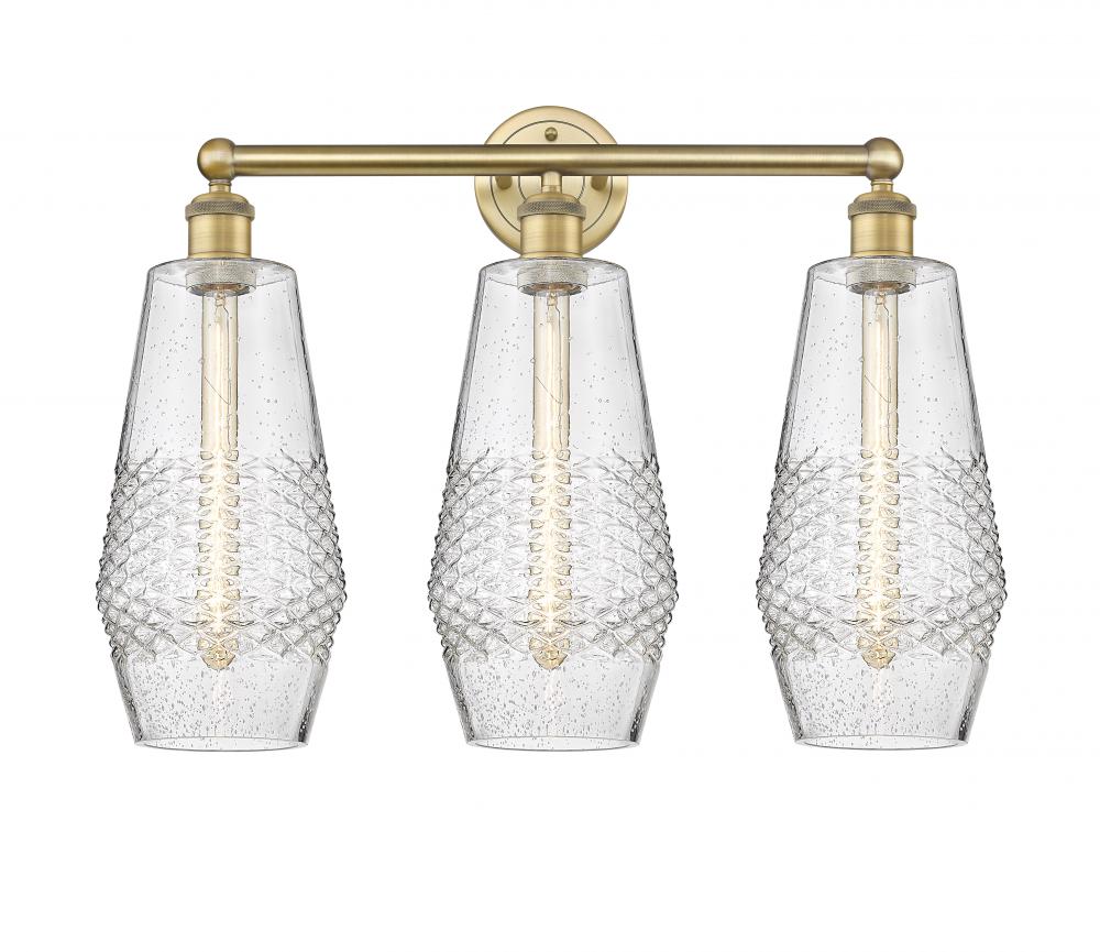 Windham - 3 Light - 25 inch - Brushed Brass - Bath Vanity Light