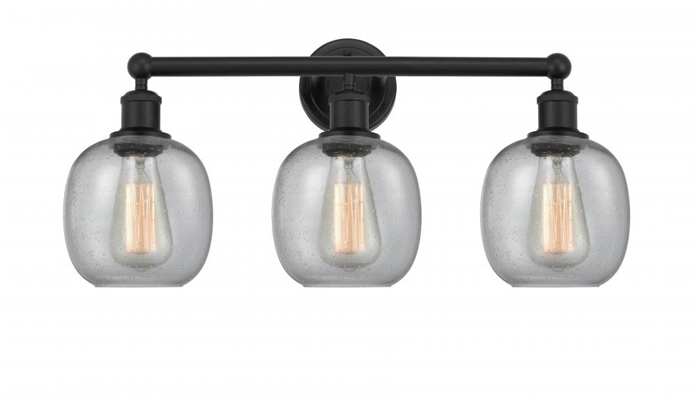 Belfast - 3 Light - 24 inch - Matte Black - Bath Vanity Light