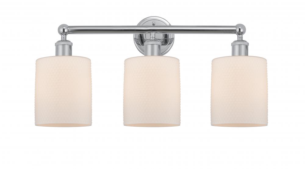 Cobbleskill - 3 Light - 23 inch - Polished Chrome - Bath Vanity Light