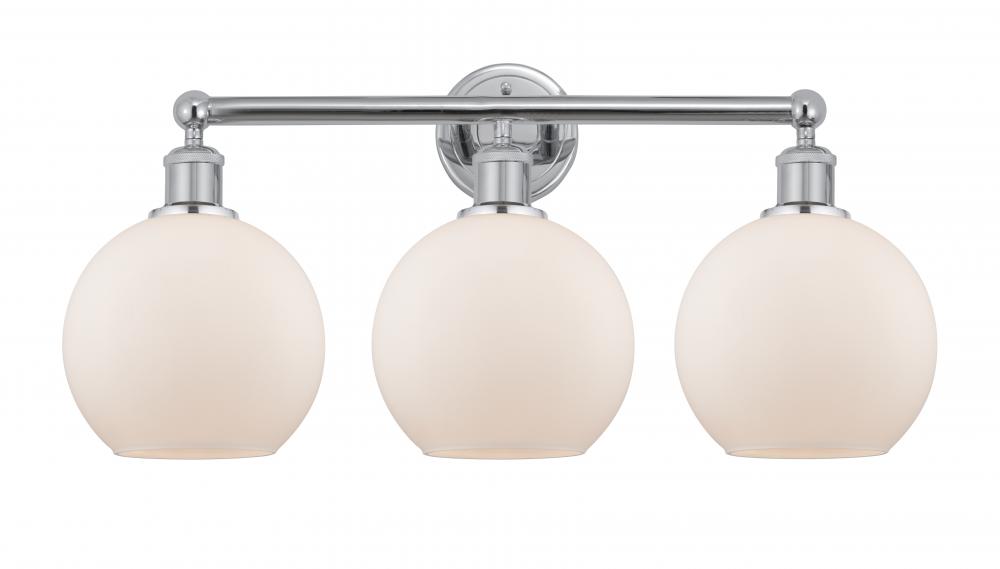 Athens - 3 Light - 26 inch - Polished Chrome - Bath Vanity Light