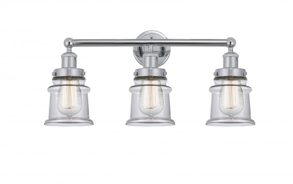 Canton - 3 Light - 23 inch - Polished Chrome - Bath Vanity Light