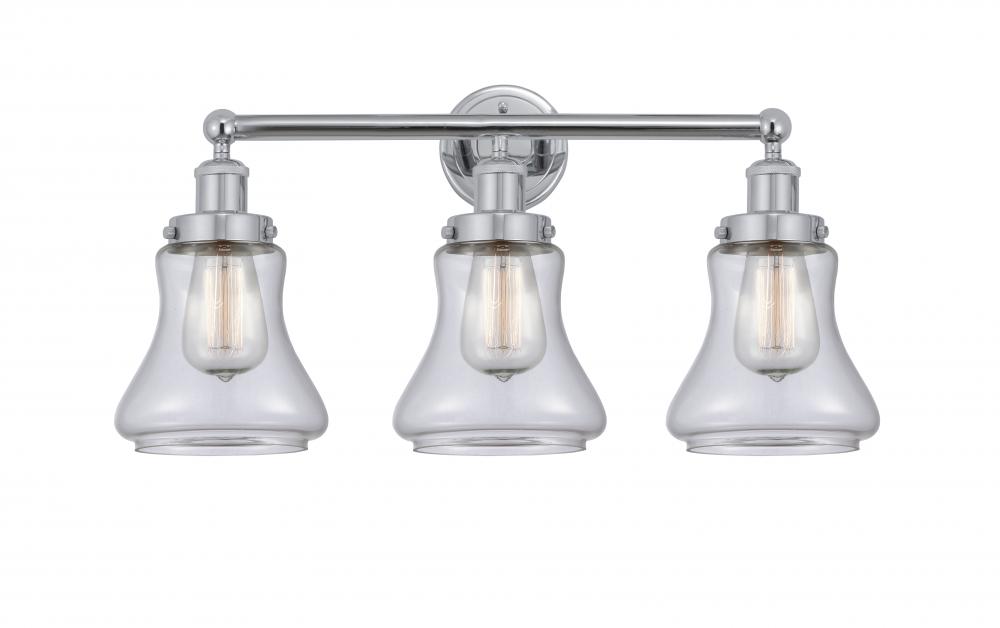 Bellmont - 3 Light - 24 inch - Polished Chrome - Bath Vanity Light