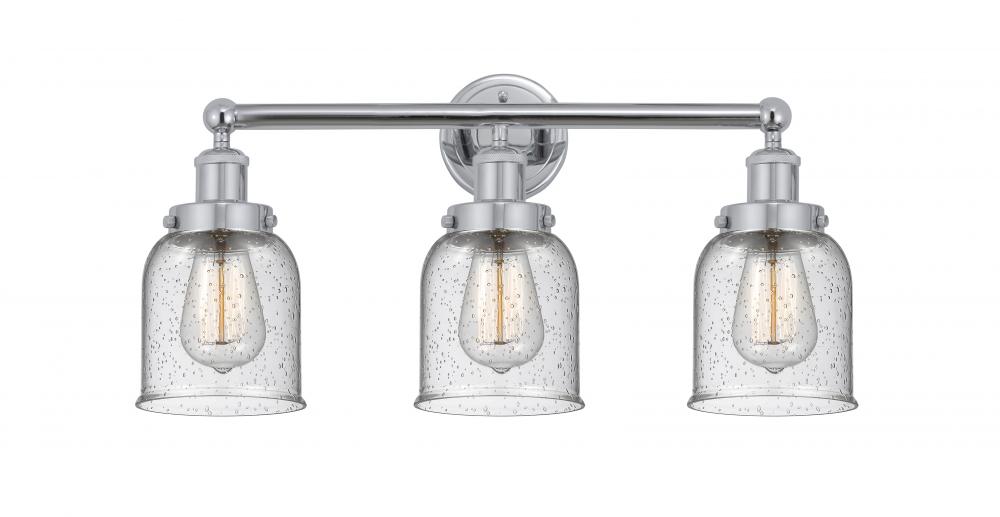 Bell - 3 Light - 23 inch - Polished Chrome - Bath Vanity Light