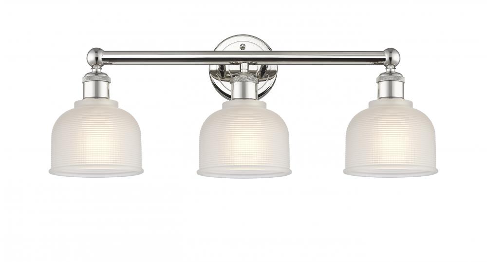 Dayton - 3 Light - 24 inch - Polished Nickel - Bath Vanity Light