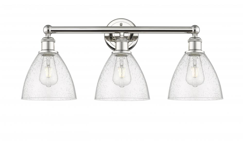 Bristol - 3 Light - 26 inch - Polished Nickel - Bath Vanity Light