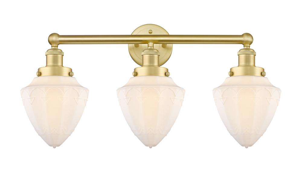 Bullet - 3 Light - 24 inch - Satin Gold - Bath Vanity Light