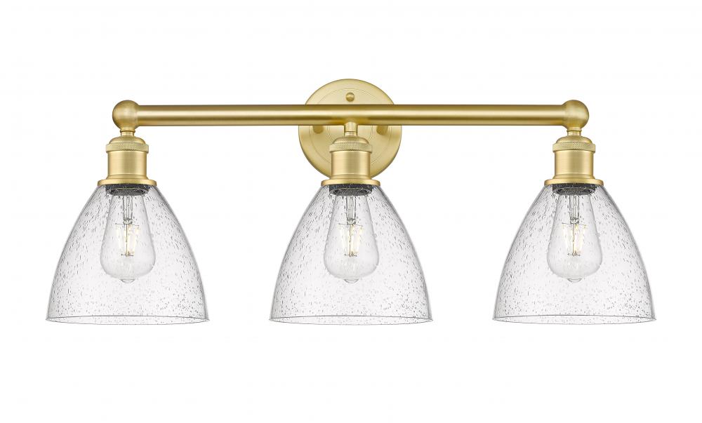 Bristol - 3 Light - 26 inch - Satin Gold - Bath Vanity Light