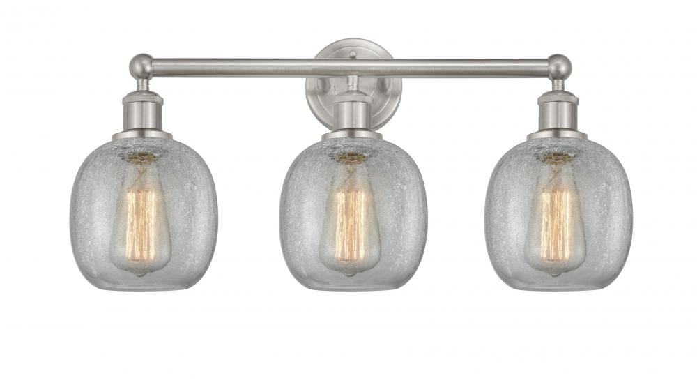 Belfast - 3 Light - 24 inch - Brushed Satin Nickel - Bath Vanity Light