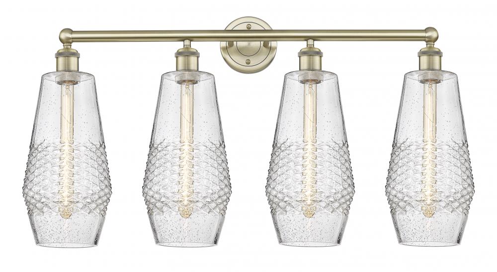 Windham - 4 Light - 34 inch - Antique Brass - Bath Vanity Light