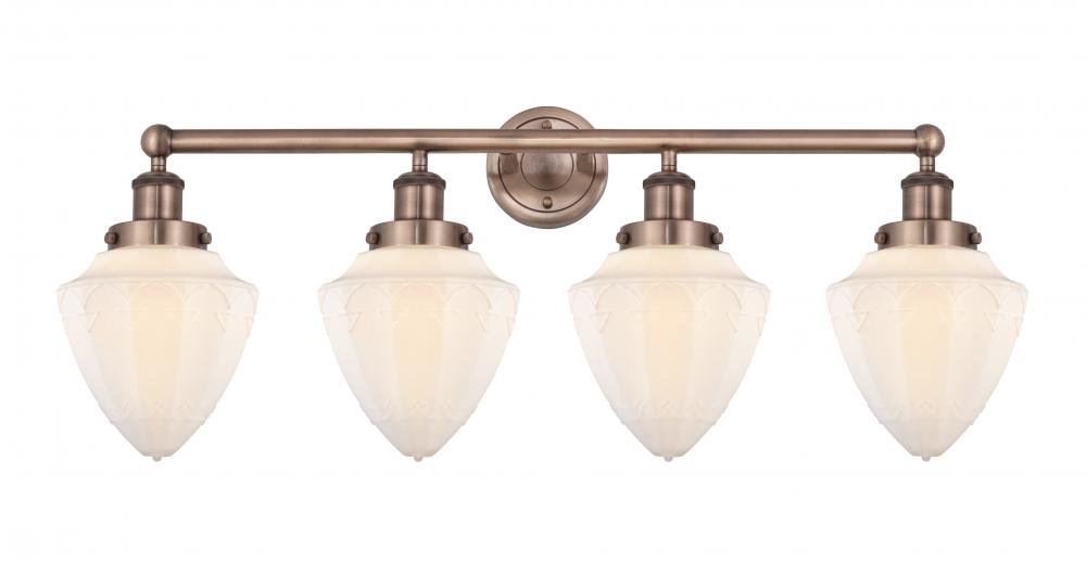 Bullet - 4 Light - 33 inch - Antique Copper - Bath Vanity Light