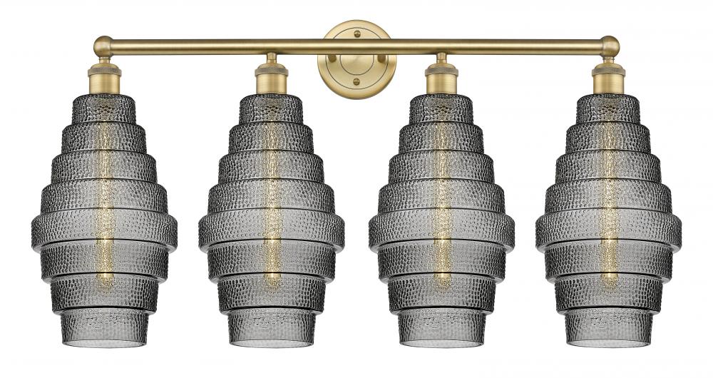 Cascade - 4 Light - 35 inch - Brushed Brass - Bath Vanity Light