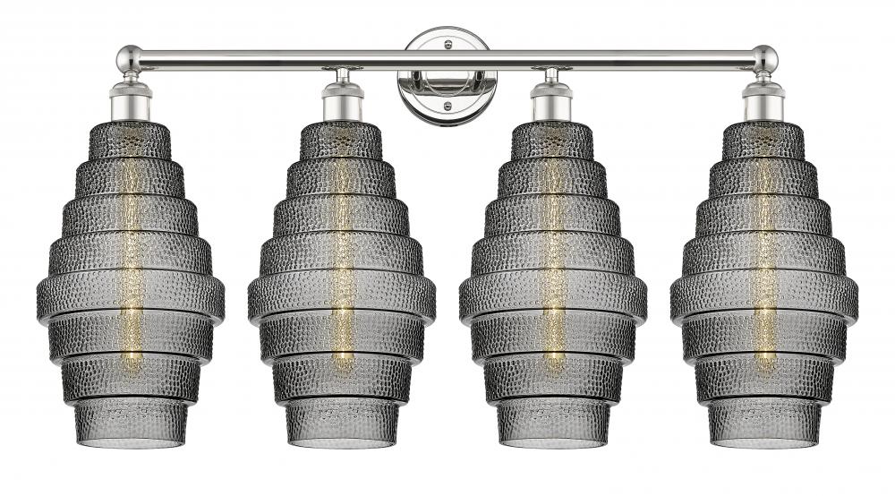 Cascade - 4 Light - 35 inch - Polished Nickel - Bath Vanity Light