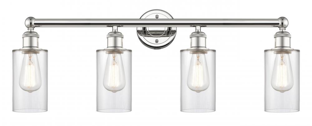 Clymer - 4 Light - 31 inch - Polished Nickel - Bath Vanity Light