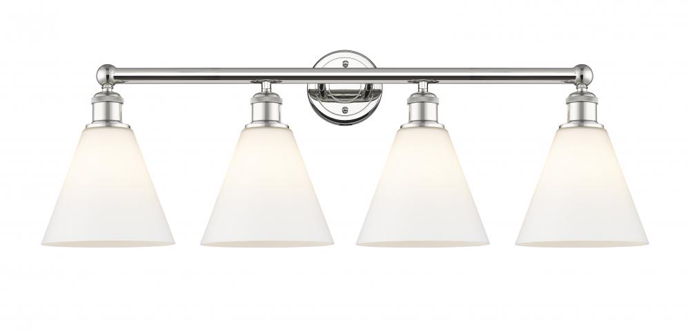 Berkshire - 4 Light - 35 inch - Polished Nickel - Bath Vanity Light