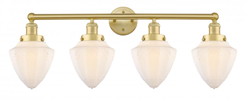 Bullet - 4 Light - 33 inch - Satin Gold - Bath Vanity Light