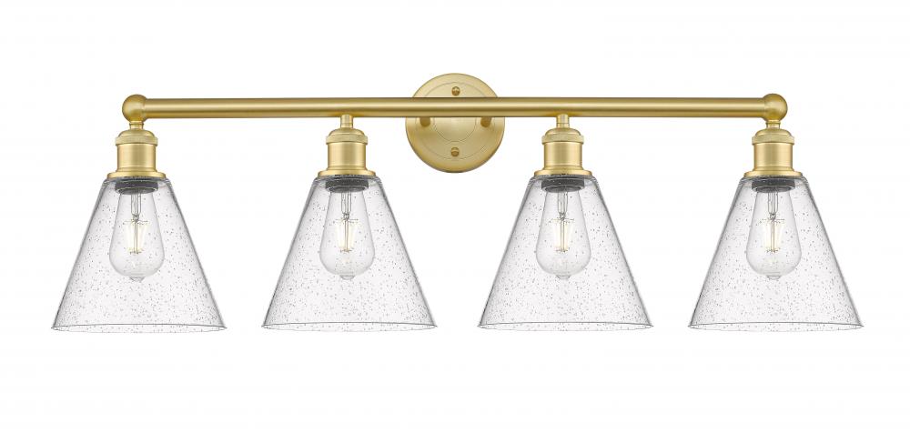 Berkshire - 4 Light - 35 inch - Satin Gold - Bath Vanity Light