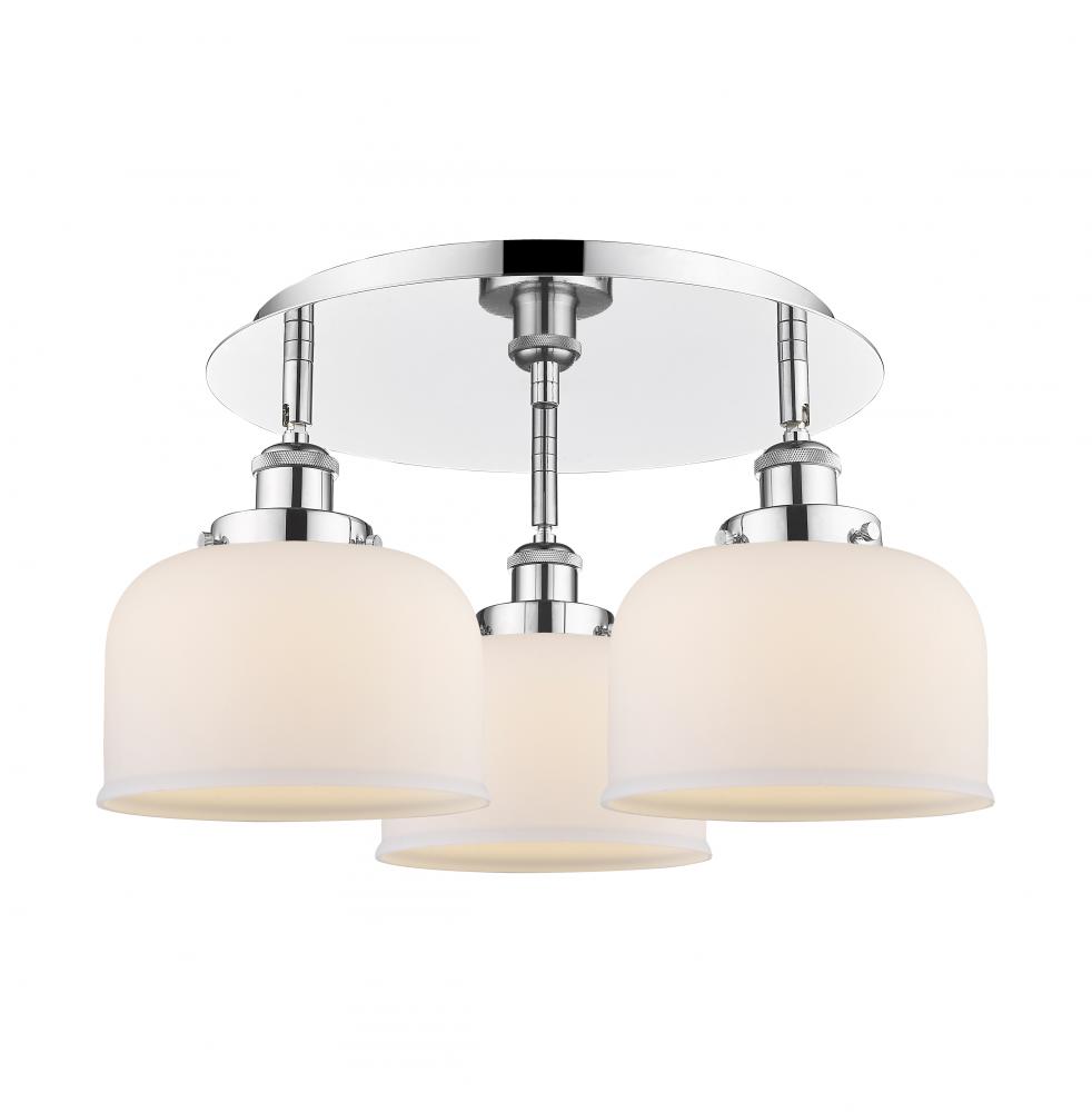 Cone - 3 Light - 20 inch - Polished Chrome - Flush Mount