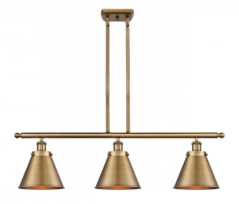 Appalachian - 3 Light - 36 inch - Brushed Brass - Stem Hung - Island Light