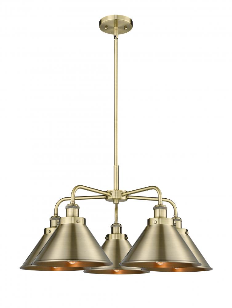 Ballston Urban - 5 Light - 27 inch - Satin Gold - Chandelier