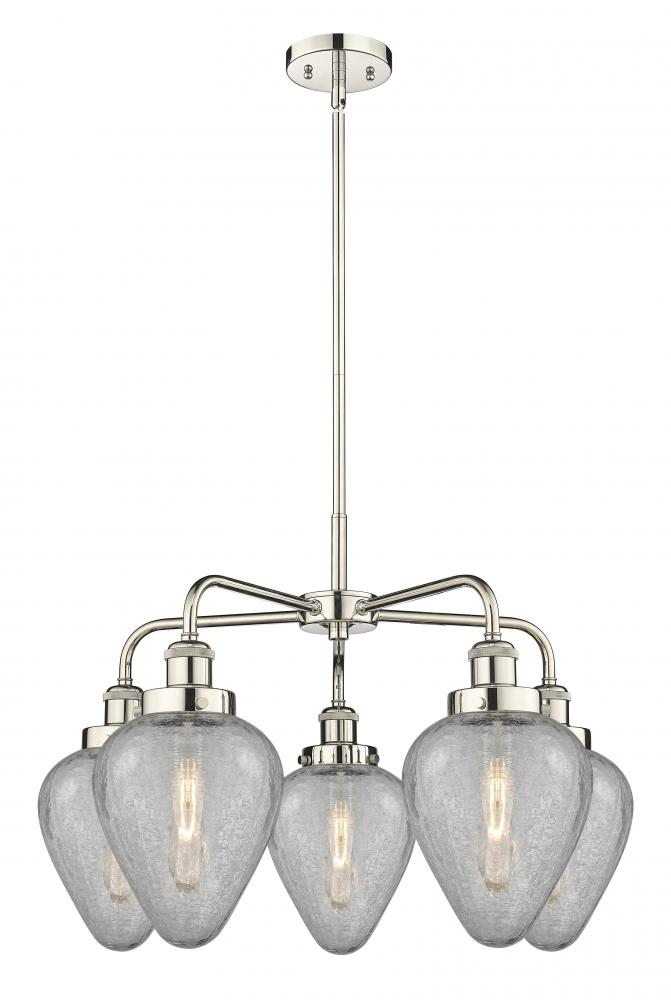 Geneseo - 5 Light - 25 inch - Polished Nickel - Chandelier