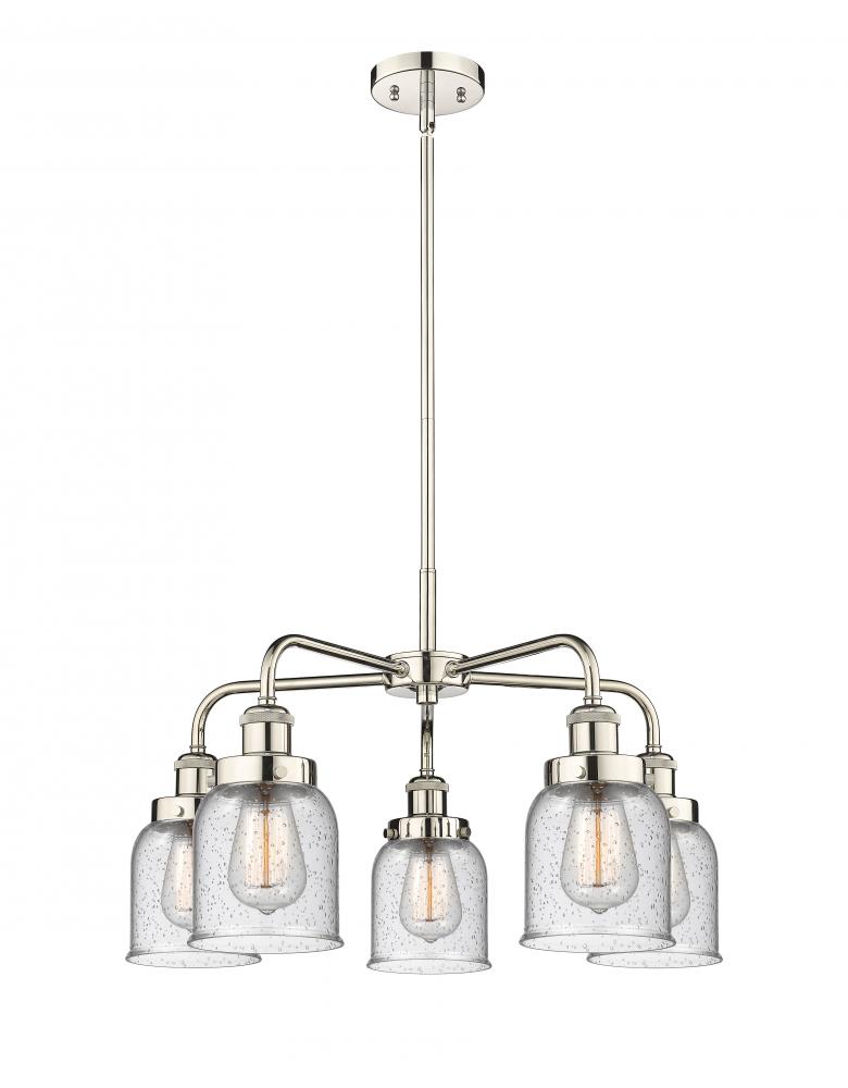 Cone - 5 Light - 24 inch - Polished Nickel - Chandelier