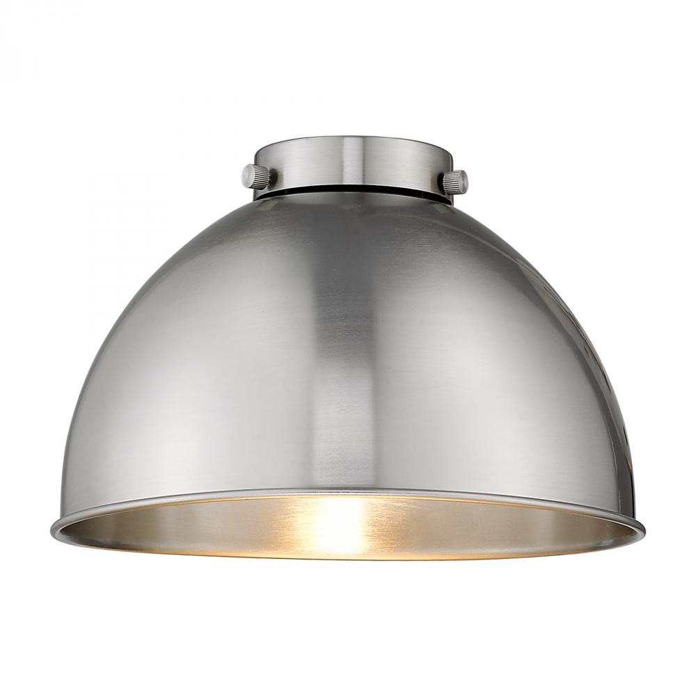 Derby Light 10 inch Brushed Satin Nickel Metal Shade