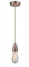 Innovations Lighting 100AC-10RE-4AC - Fairchild - 1 Light - 2 inch - Antique Copper - Cord hung - Mini Pendant