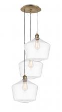 Innovations Lighting 113B-3P-AB-G652-12 - Cindyrella - 3 Light - 19 inch - Antique Brass - Cord Hung - Multi Pendant