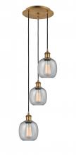 Innovations Lighting 113B-3P-BB-G104 - Belfast - 3 Light - 13 inch - Brushed Brass - Cord Hung - Multi Pendant