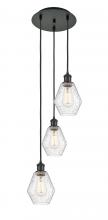 Innovations Lighting 113B-3P-BK-G654-6 - Cindyrella - 3 Light - 13 inch - Matte Black - Cord Hung - Multi Pendant