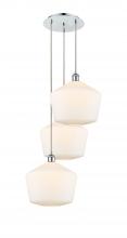 Innovations Lighting 113B-3P-PC-G651-12 - Cindyrella - 3 Light - 19 inch - Polished Chrome - Cord Hung - Multi Pendant