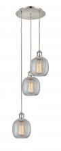  113B-3P-PN-G105 - Belfast - 3 Light - 13 inch - Polished Nickel - Cord Hung - Multi Pendant