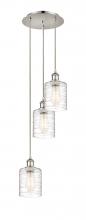 Innovations Lighting 113B-3P-PN-G1113 - Cobbleskill - 3 Light - 12 inch - Polished Nickel - Cord Hung - Multi Pendant