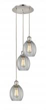  113B-3P-PN-G82 - Eaton - 3 Light - 12 inch - Polished Nickel - Cord Hung - Multi Pendant