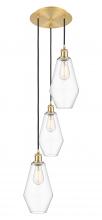 Innovations Lighting 113B-3P-SG-G652-7 - Cindyrella - 3 Light - 14 inch - Satin Gold - Cord Hung - Multi Pendant