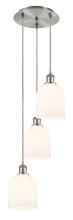 Innovations Lighting 113B-3P-SN-G558-6GWH - Bella - 3 Light - 12 inch - Brushed Satin Nickel - Cord hung - Multi Pendant