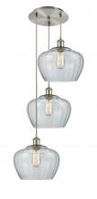 Innovations Lighting 113B-3P-SN-G92-L - Fenton - 3 Light - 18 inch - Brushed Satin Nickel - Cord Hung - Multi Pendant