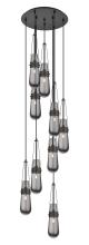 Innovations Lighting 119-452-1P-BK-G452-4SM - Milan - 9 Light - 19 inch - Matte Black - Multi Pendant