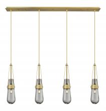 Innovations Lighting 124-452-1P-BB-G452-4SM - Milan - 4 Light - 48 inch - Brushed Brass - Linear Pendant