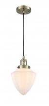 Innovations Lighting 201C-AB-G661-7 - Bullet - 1 Light - 7 inch - Antique Brass - Cord hung - Mini Pendant