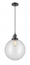 Innovations Lighting 201CSW-OB-G202-12 - Beacon - 1 Light - 12 inch - Oil Rubbed Bronze - Cord hung - Mini Pendant