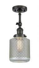 Innovations Lighting 201F-OB-G262 - Stanton - 1 Light - 6 inch - Oil Rubbed Bronze - Semi-Flush Mount