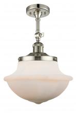 Innovations Lighting 201F-PN-G541 - Oxford - 1 Light - 12 inch - Polished Nickel - Semi-Flush Mount