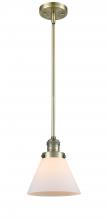 Innovations Lighting 201S-AB-G41 - Cone - 1 Light - 8 inch - Antique Brass - Stem Hung - Mini Pendant