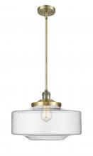  201S-AB-G694-16 - Bridgeton - 1 Light - 12 inch - Antique Brass - Stem Hung - Mini Pendant